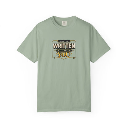 Inspirational 'Written Will Reach You' Graphic T-Shirt