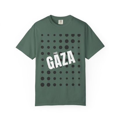 Free Gaza Dot Graphic T-Shirt