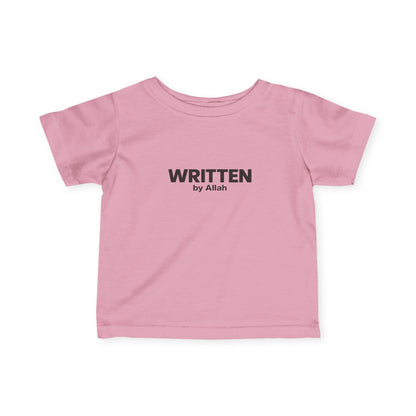 Infant Tee - "WRITTEN by Allah" Minimal Islamic Baby Shirt
