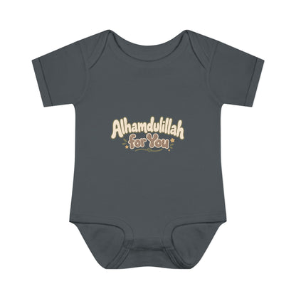 “Alhamdulillah for You” Baby Bodysuit — Newborn Islamic Celebration Onesie