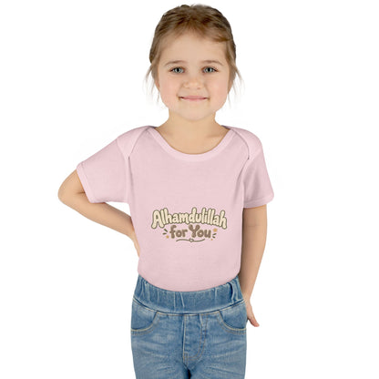 “Alhamdulillah for You” Baby Bodysuit — Newborn Islamic Celebration Onesie