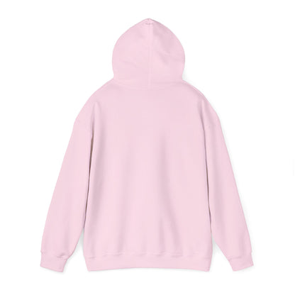 Minimal White Hoodie with "Indeed With Hardship Comes Ease" Text — Inspirational Comfort Pullover