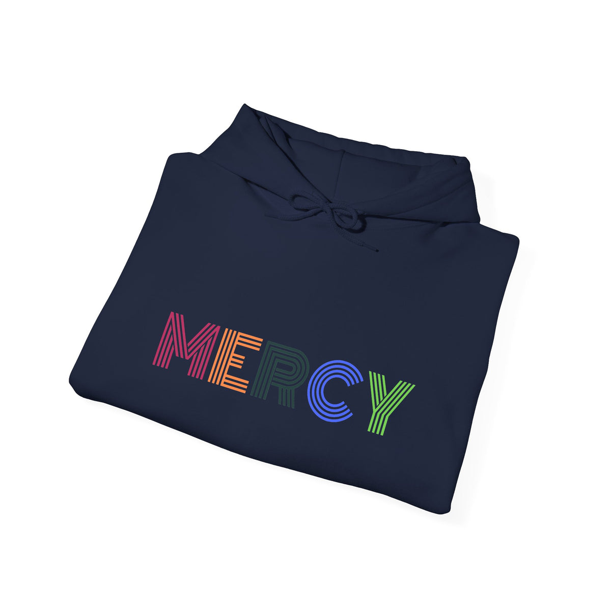Mercy Hoodie — Colorful Mercy Graphic Hooded Sweatshirt