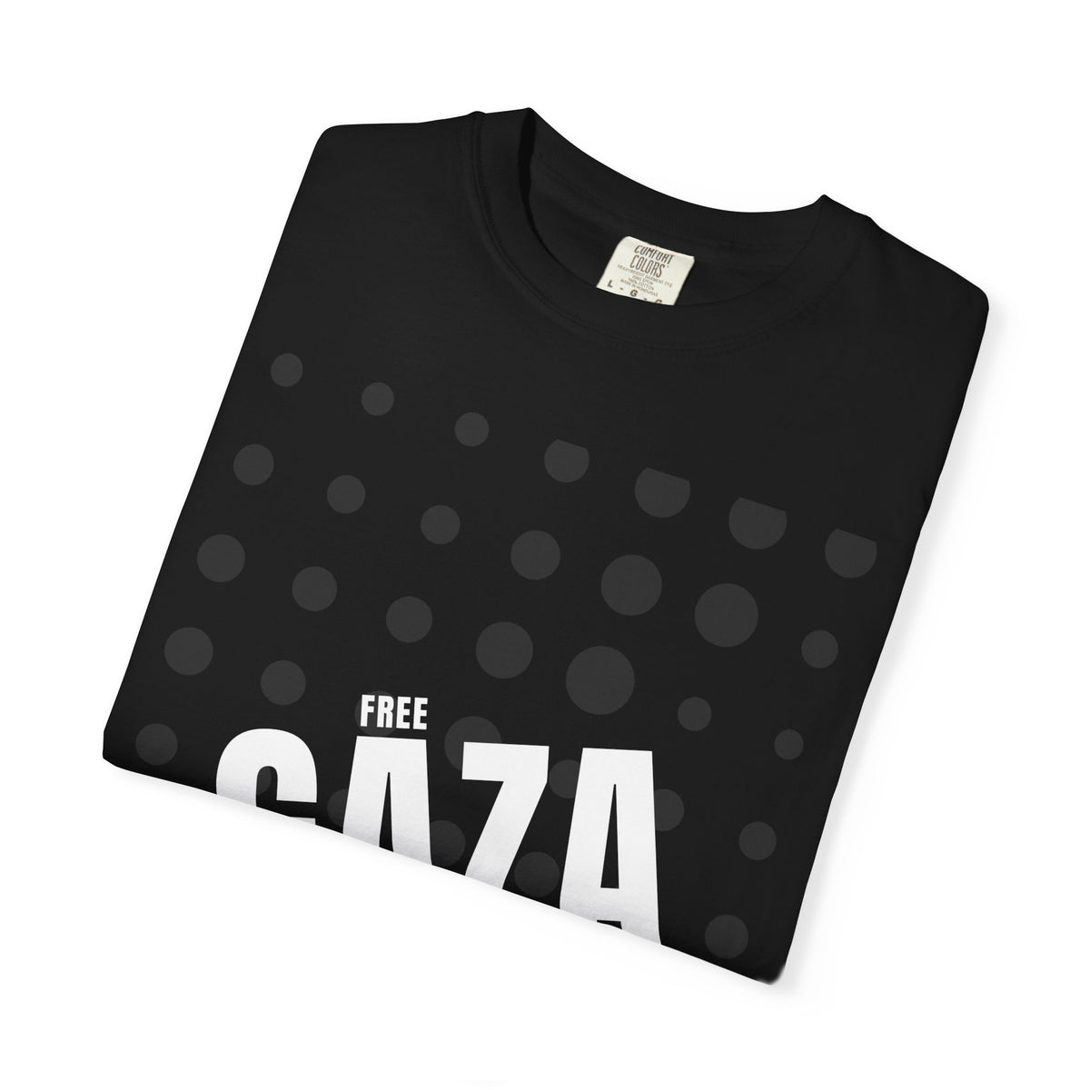 Free Gaza Dot Graphic T-Shirt