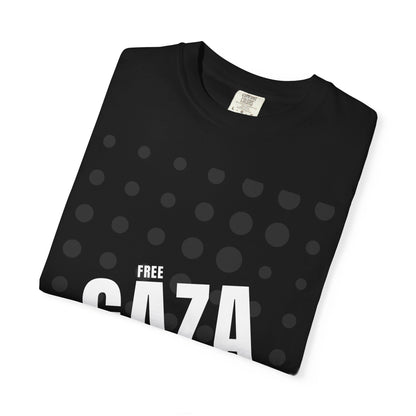 Free Gaza Dot Graphic T-Shirt