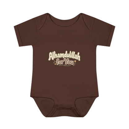 “Alhamdulillah for You” Baby Bodysuit — Newborn Islamic Celebration Onesie