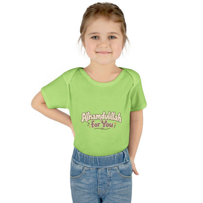 “Alhamdulillah for You” Baby Bodysuit — Newborn Islamic Celebration Onesie