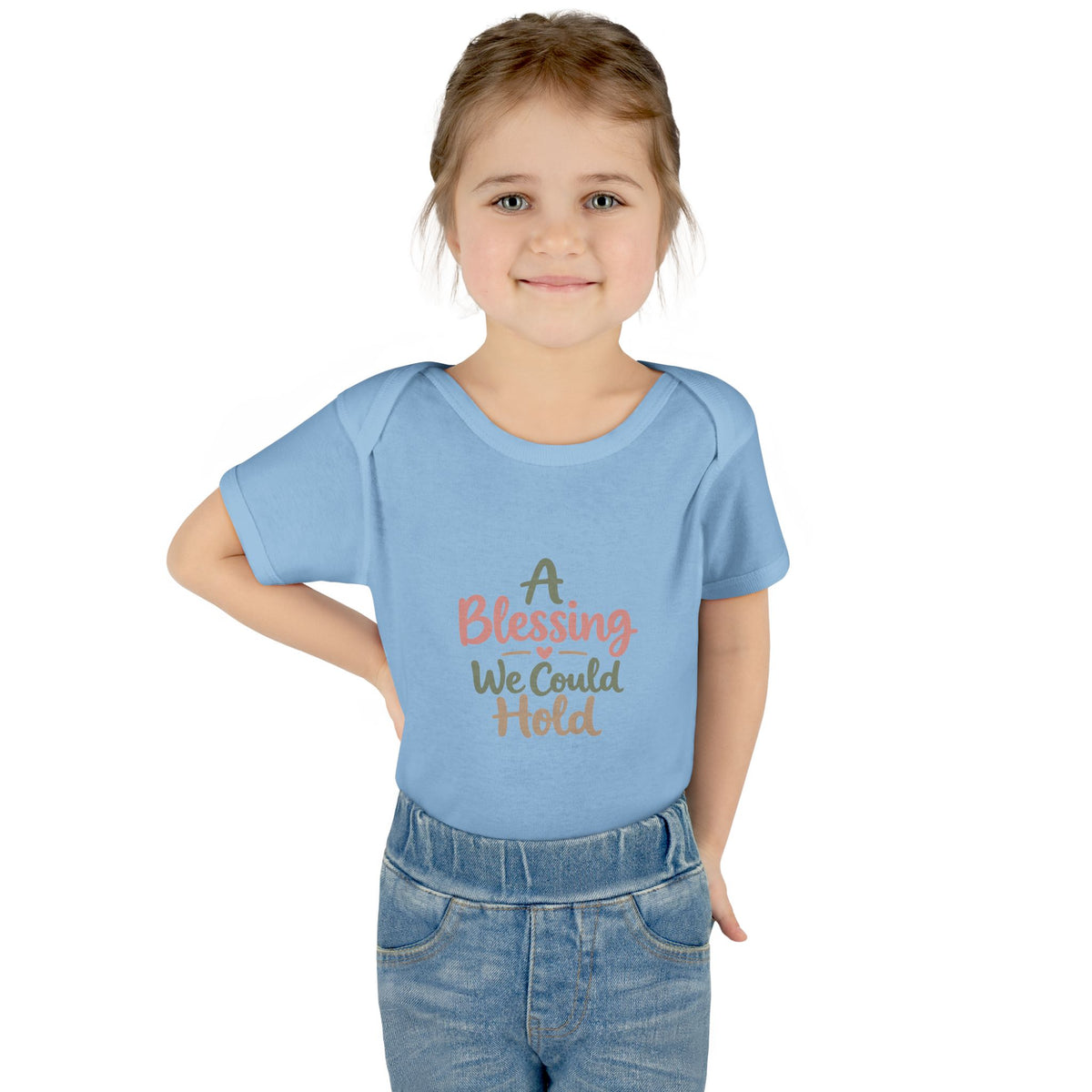 Infant Bodysuit — "A Blessing We Could Hold" Baby Onesie (Newborn Gift)