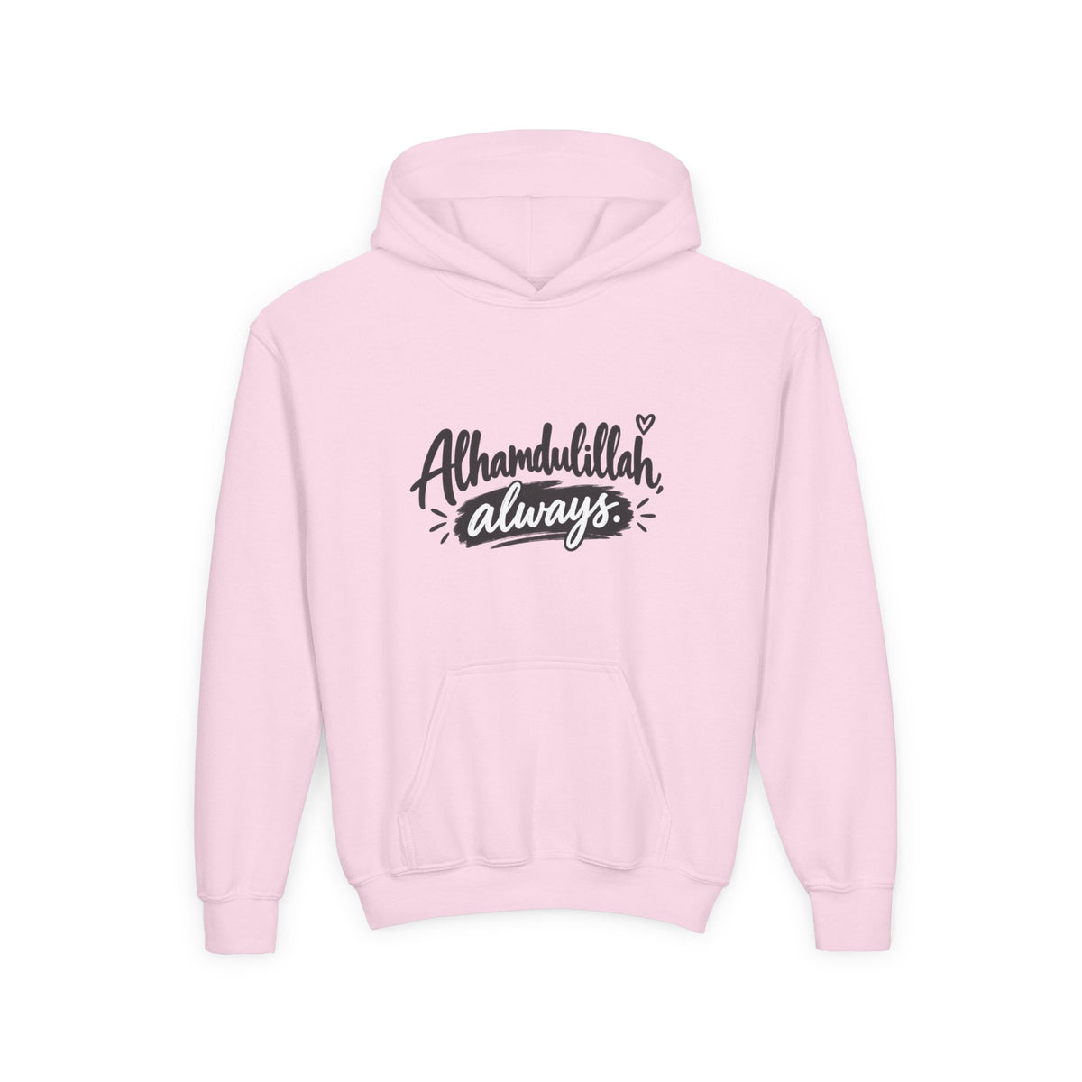 Alhamdulillah Always Youth Hoodie — Islamic Inspirational Kids Sweatshirt