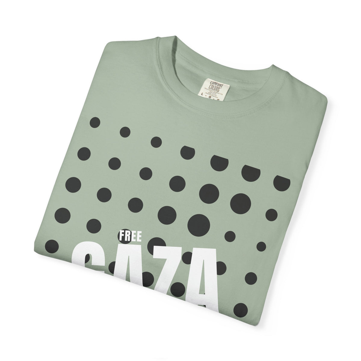 Free Gaza Dot Graphic T-Shirt