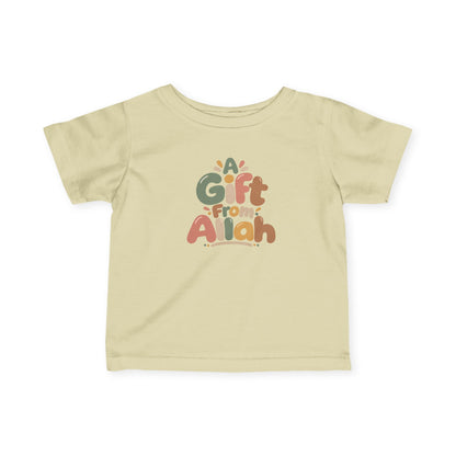 Infant Tee — "A Gift From Allah" Cute Islamic Baby Shirt