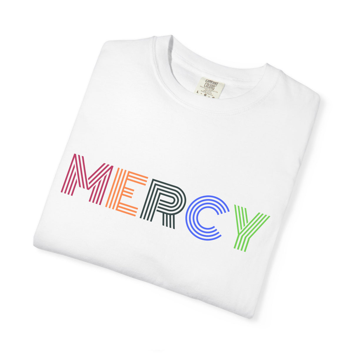 Mercy Multi Color Letters T-Shirt