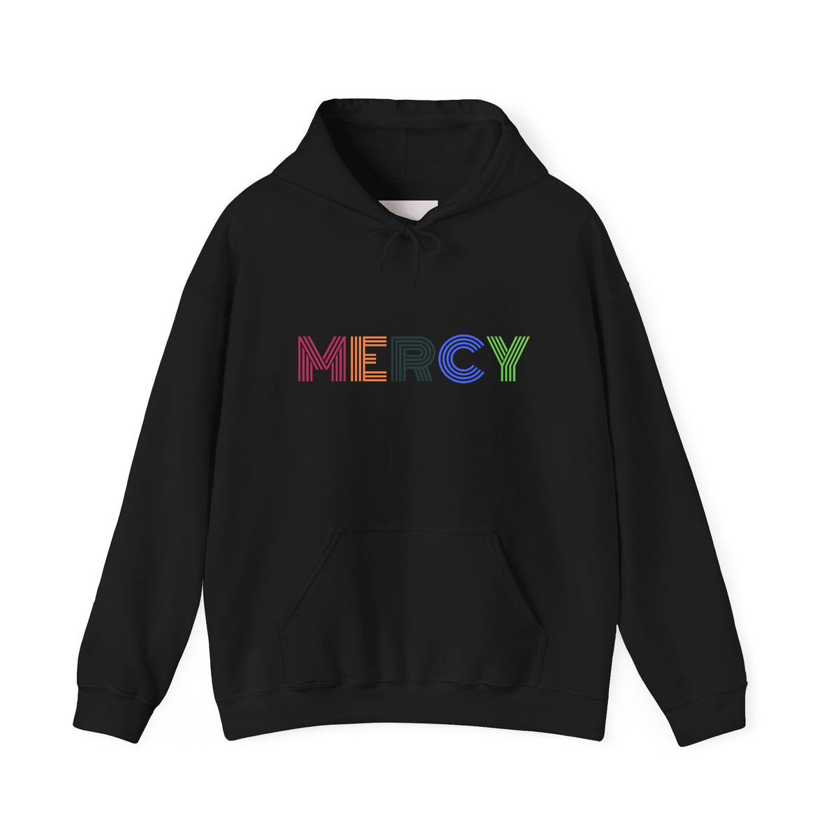 Mercy Hoodie — Colorful Mercy Graphic Hooded Sweatshirt