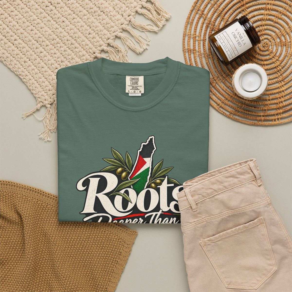 T-Shirt — "Roots Deeper Than Occupation" Heritage Graphic Tee