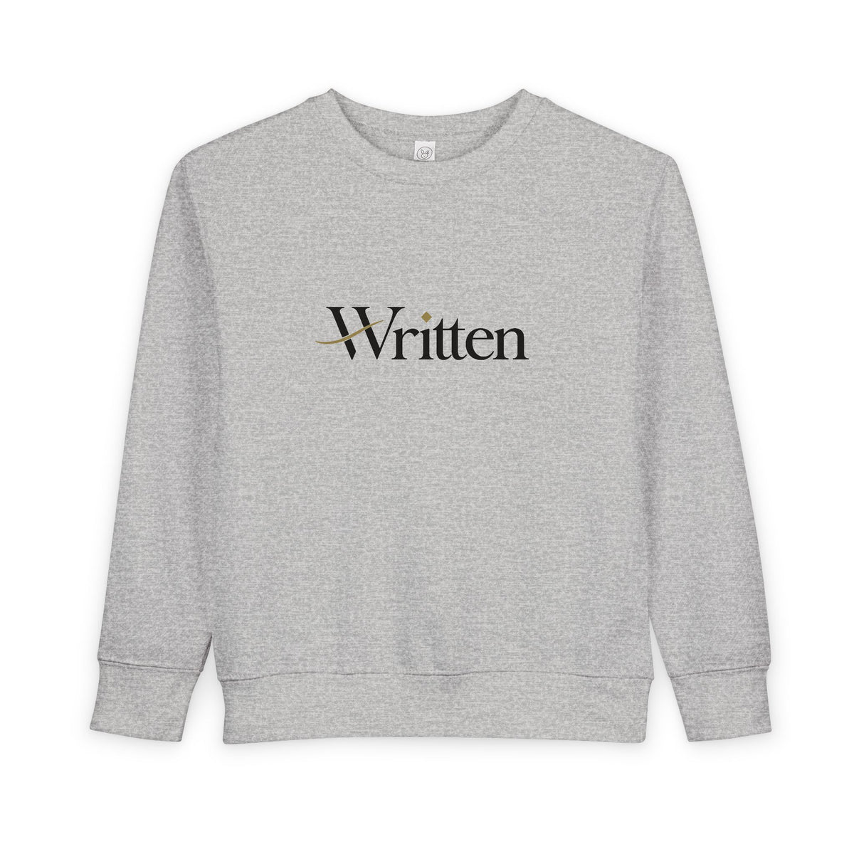 Toddler Sweatshirt "Written" – Cozy Neutral Kids Pullover