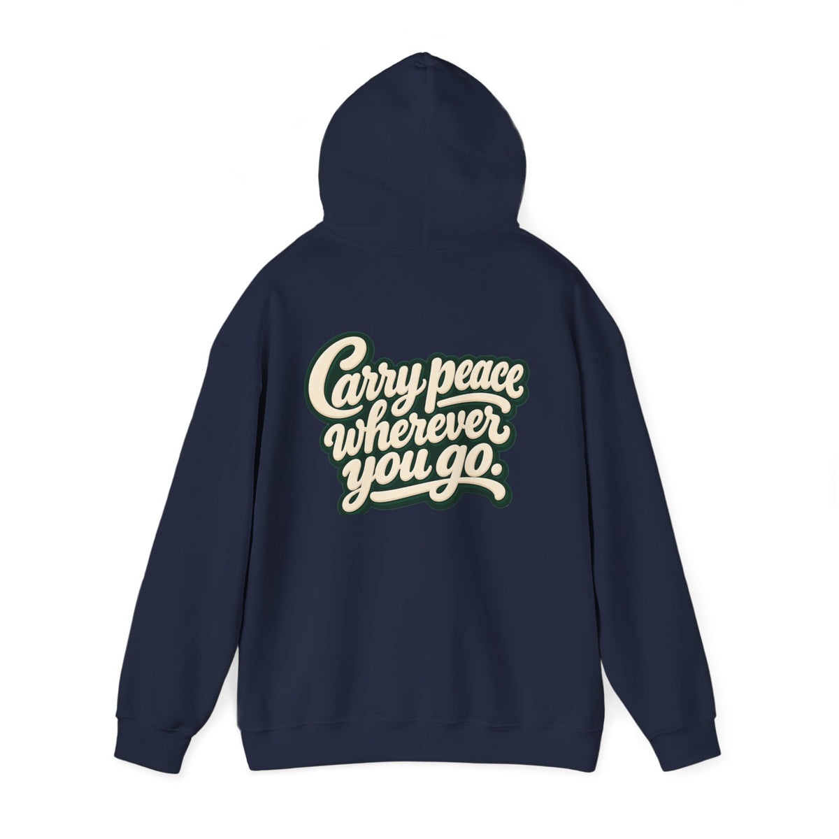 Salaam Hoodie — "Carry Peace Wherever You Go" Cozy Islamic Greeting Sweatshirt