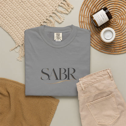 SABR Minimalist Script T-Shirt — Elegant Faith-Inspired Tee