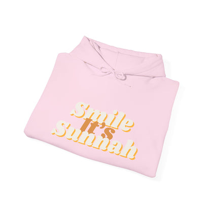 Smile It's Sunnah Hoodie — Retro Yellow Script Hoodie