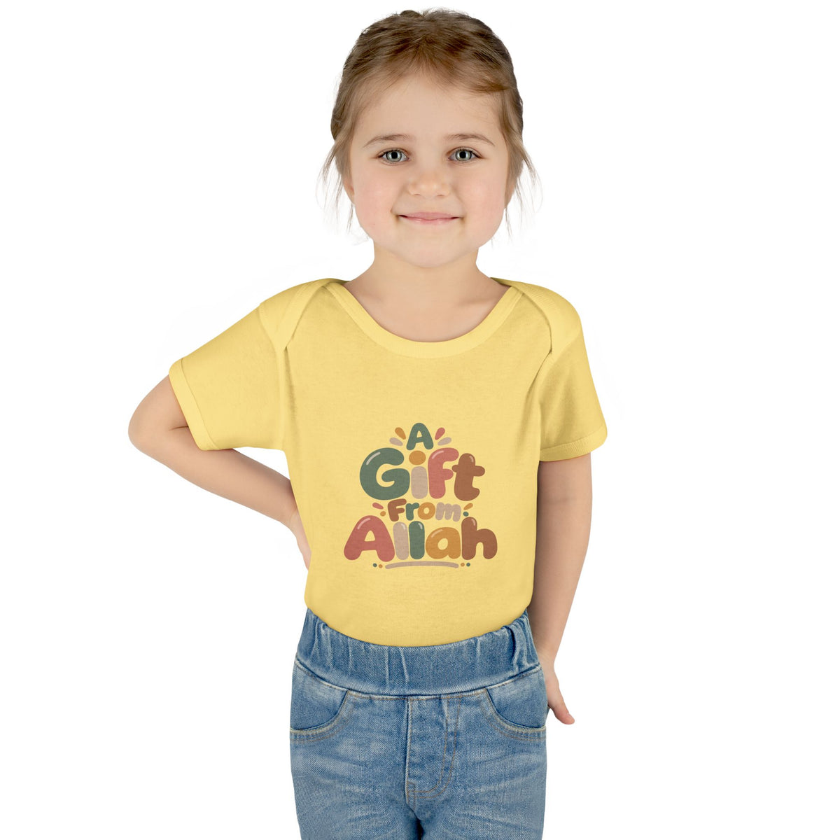 Infant Bodysuit — "A Gift From Allah" Baby Onesie, Islamic Newborn Gift