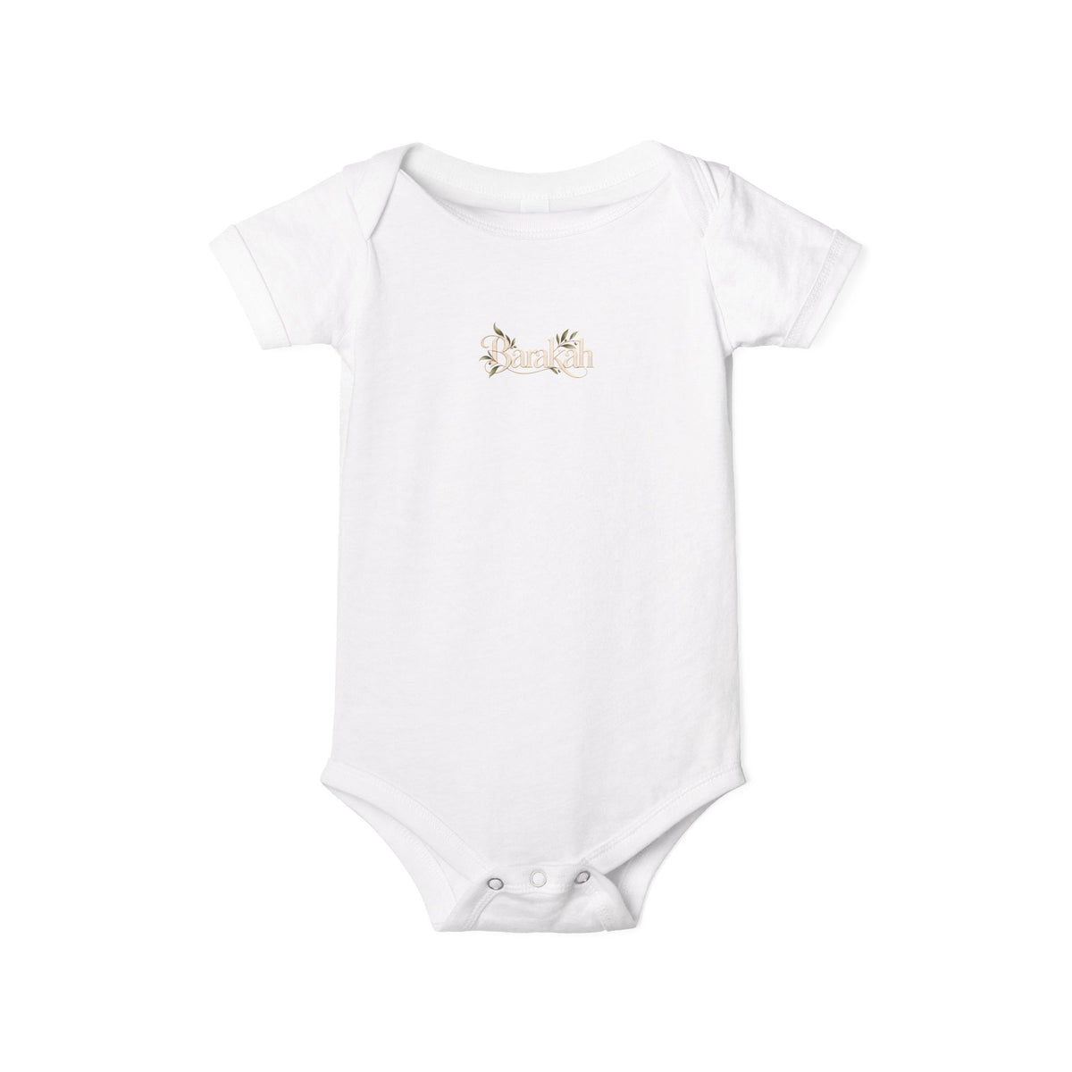 Floral 'Barakah' Infant Onesie — Soft Cotton Baby Bodysuit