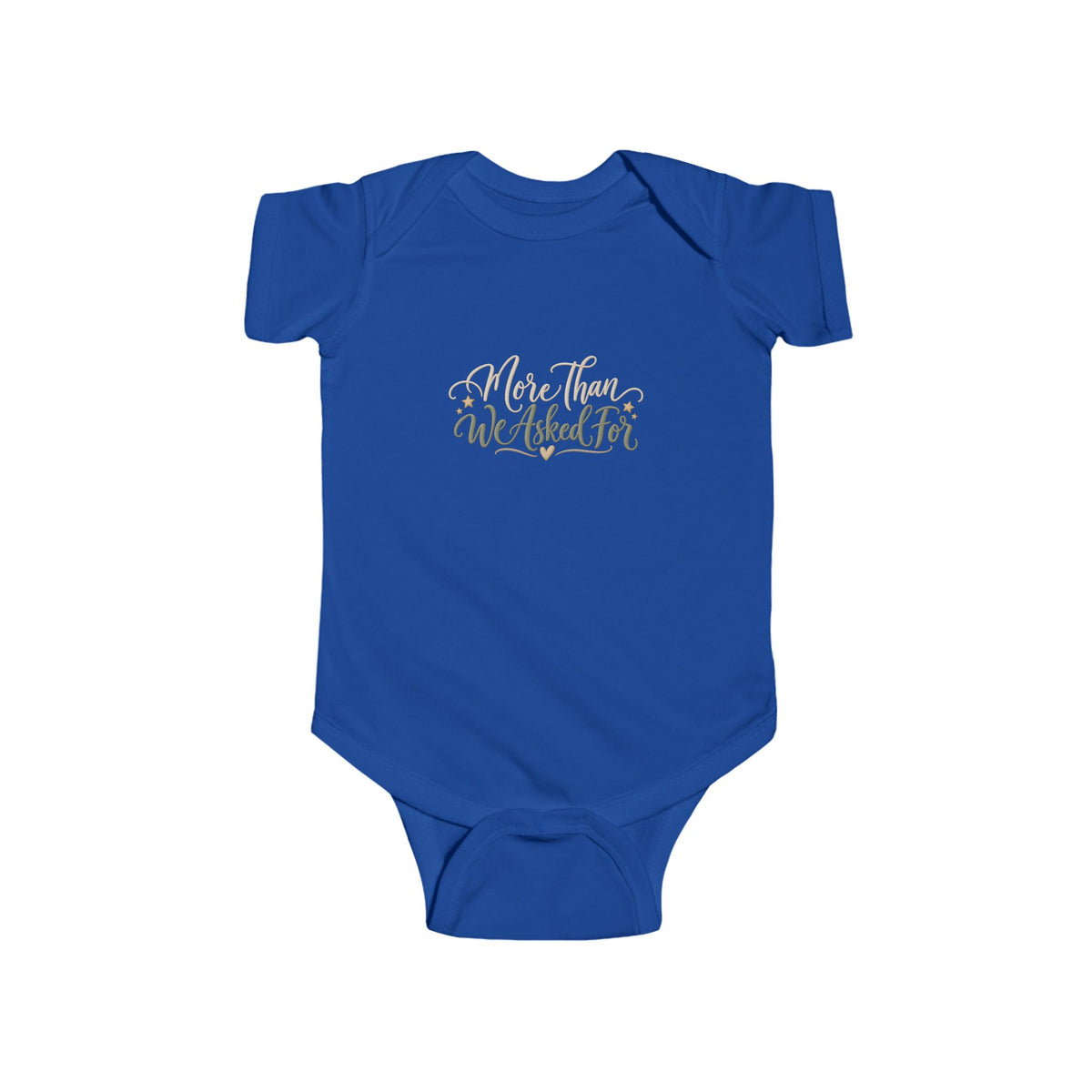 Infant Bodysuit - "More Than We Asked For" Floral Newborn Onesie