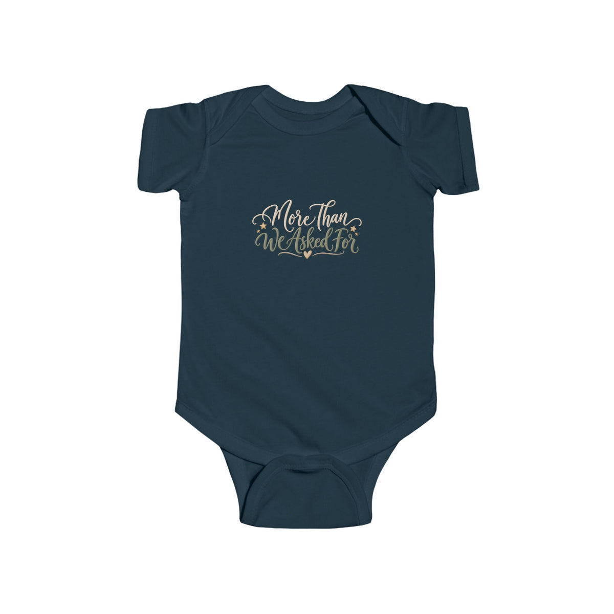Infant Bodysuit - "More Than We Asked For" Floral Newborn Onesie
