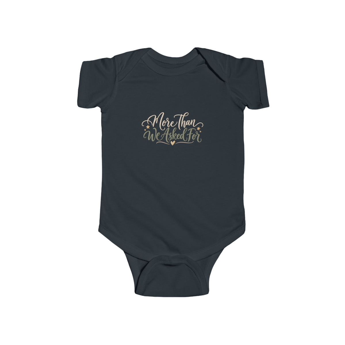 Infant Bodysuit - "More Than We Asked For" Floral Newborn Onesie