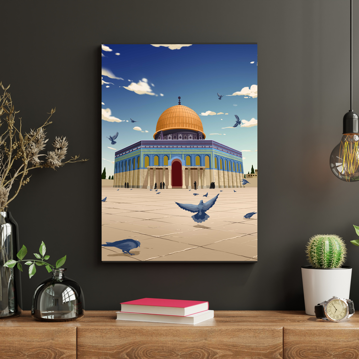 Masjid Al-Aqsa(Dome of the Rock) Paint by Numbers Kit | Islamic paint by numbers | Islamic Painting | Islamic diy art |