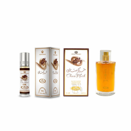Choco Musk - Al-Rehab Eau De Natural Perfume Spray and Perfume Oil bundle