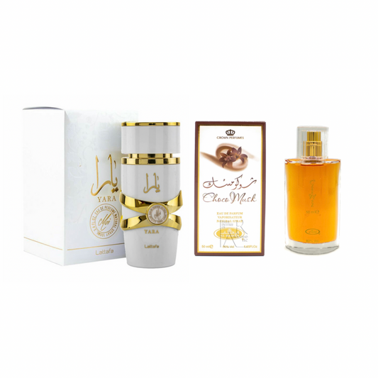Yara Moi & Choco Musk - Al-Rehab Perfume Spray bundle/ gift set